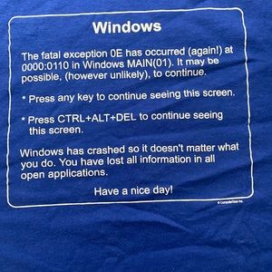 SOLD Vintage Windows Computers Y2K parody t shirt